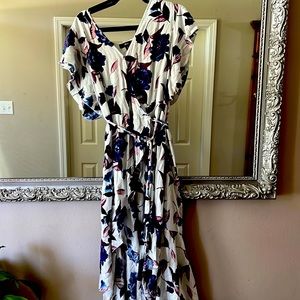 Stunning floral wrap dress